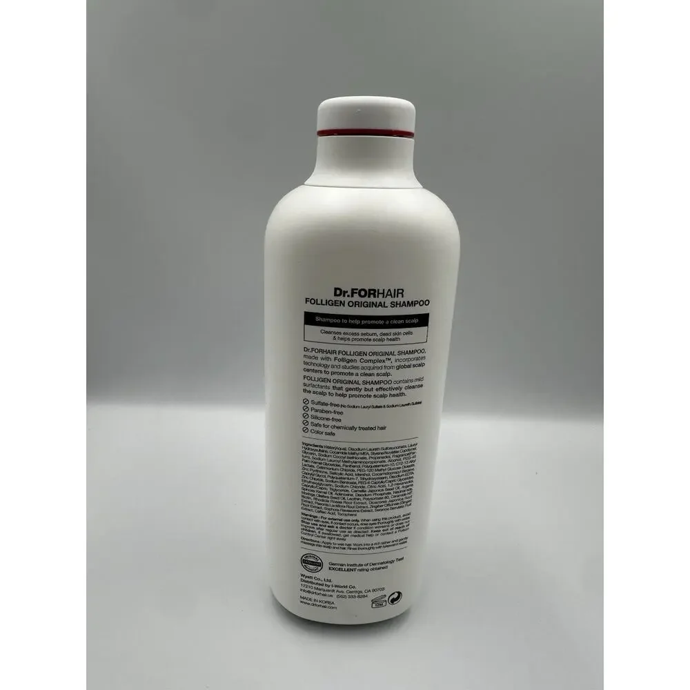 Dr. ForHair Folligen Original Shampoo Treatment for Hair Loss And Scalp 25.36 Oz